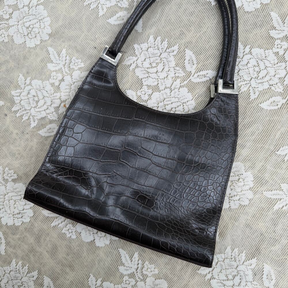 Nine West Croc Embossed Shoulder Bag - Picture 3 of 5